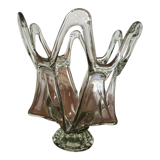 Openwork glass fruit bowl