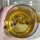Verres ambré vintage