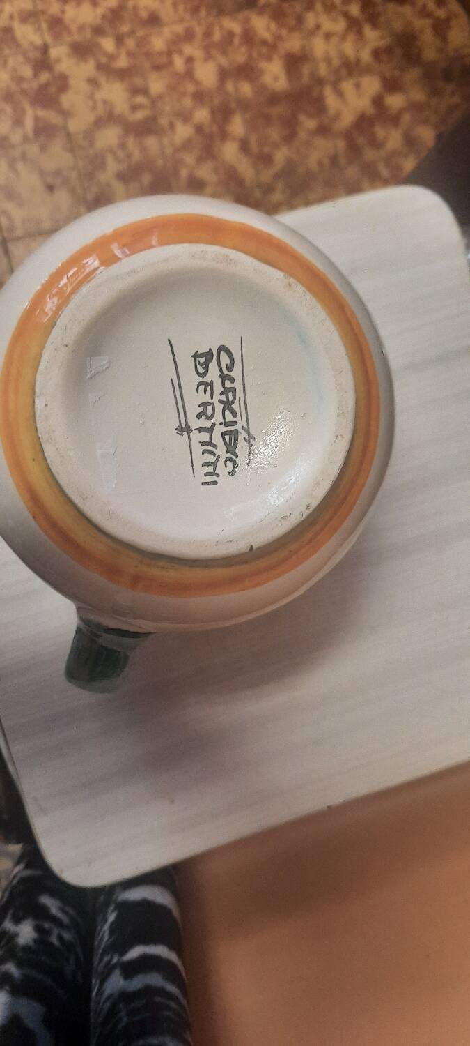 Italian ceramic pitcher