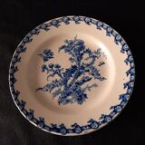 Plate Model thistles - Porcelain Opaque earthenware from Gien