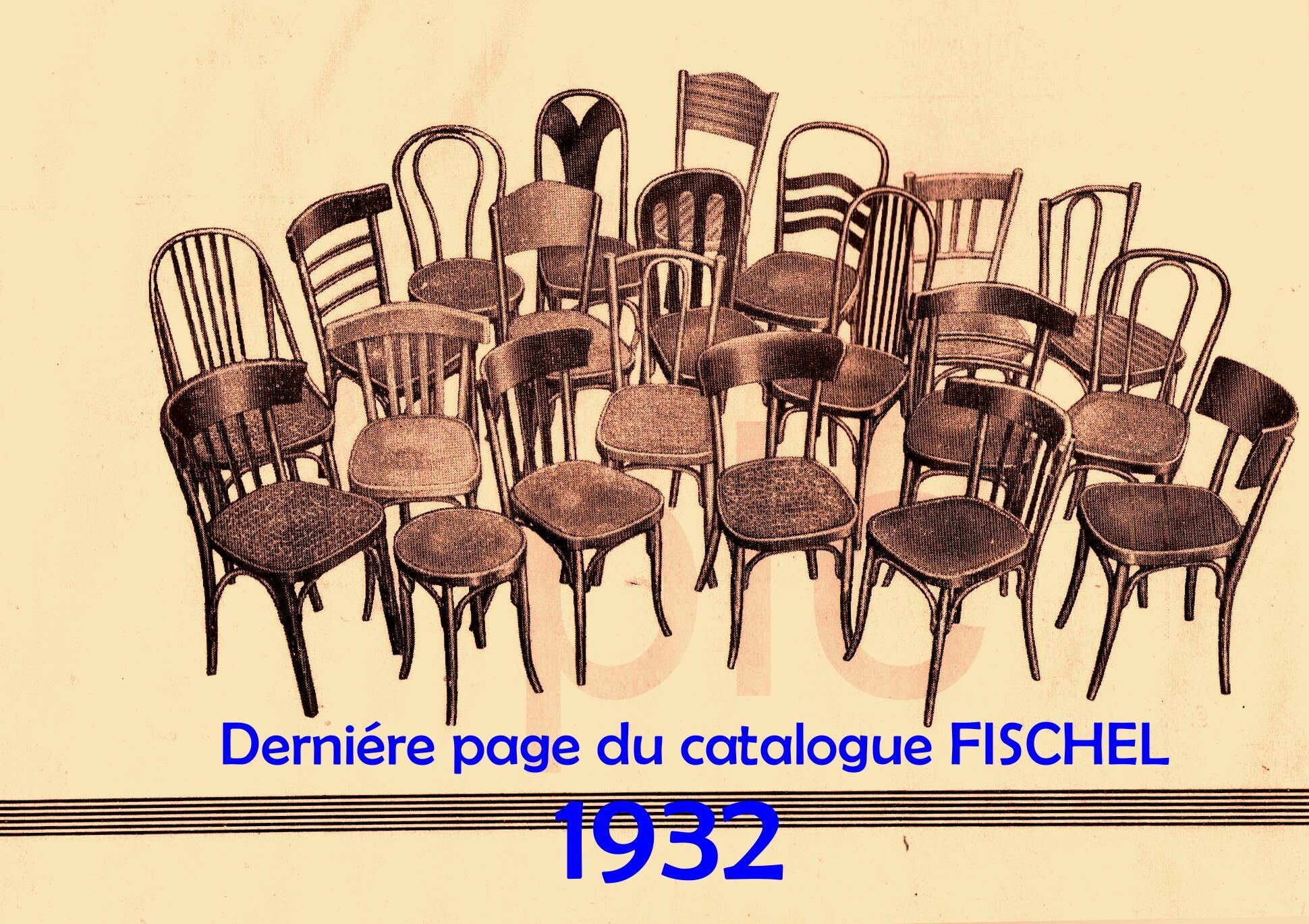 Bistrot Fischel chair seat wood 1930