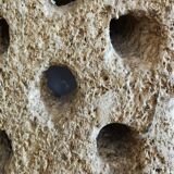 Brutalist-style stone lamp circa 1970