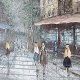 Tableau huile sur toile Paris