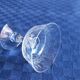 Set of 7 old champagne glasses in cut crystal
