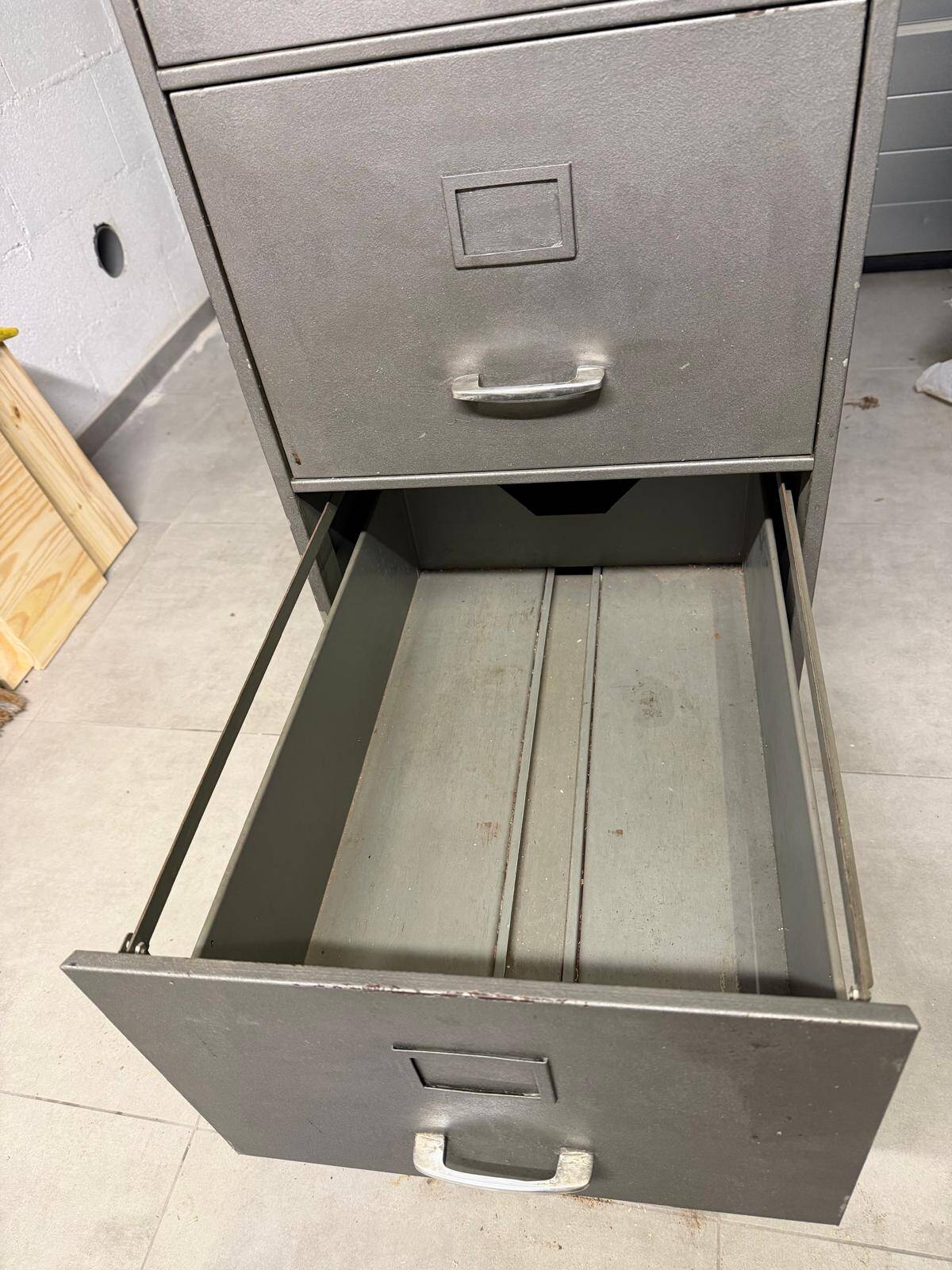 Industrial metal filing cabinet