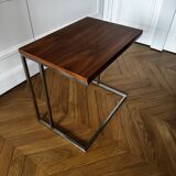 Table d’appoint bois métal art deco