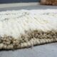 Tapis couloir décoré tissé en laine naturel taille 90cm×300cm