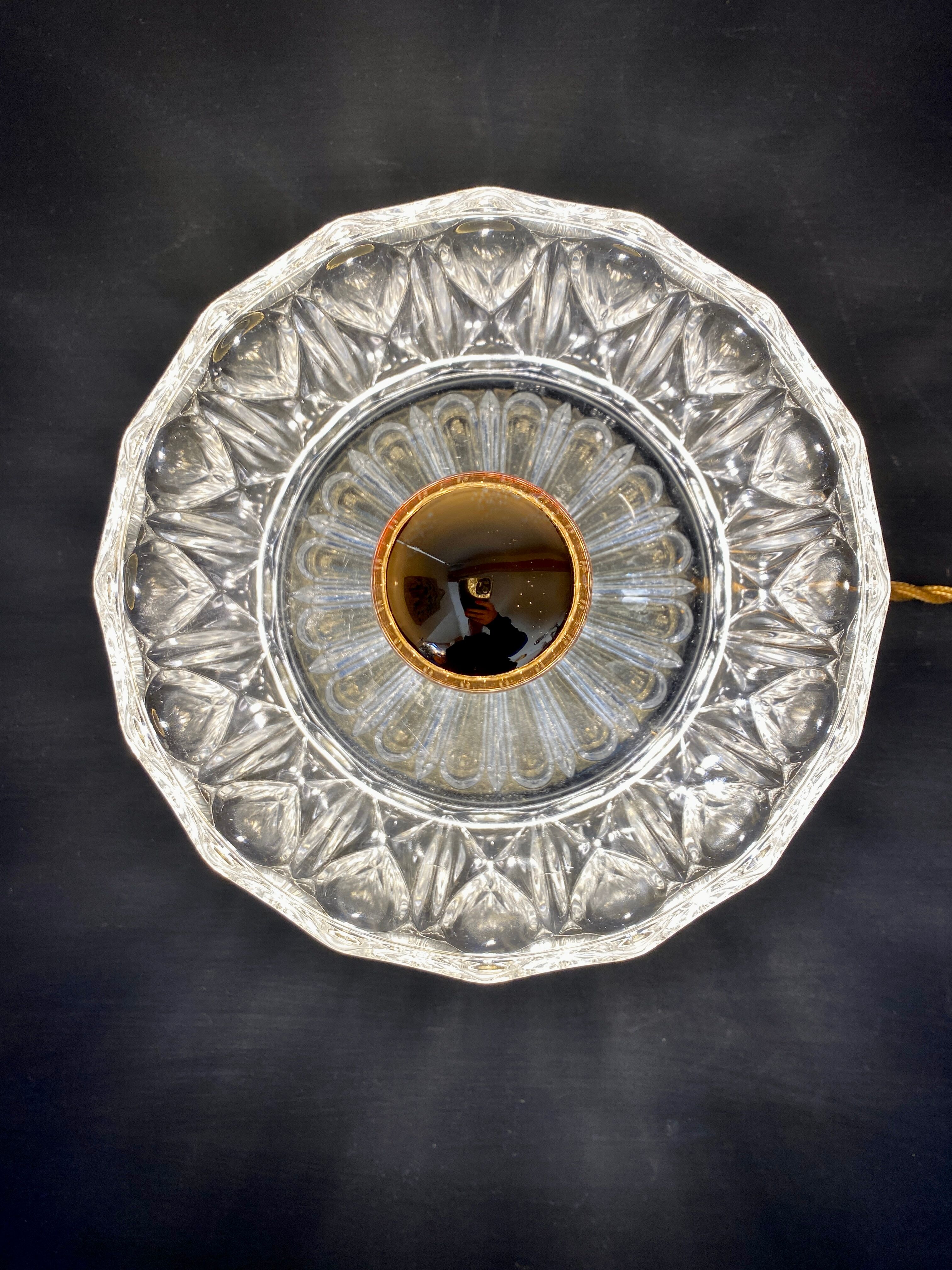 Vintage glass lampshade