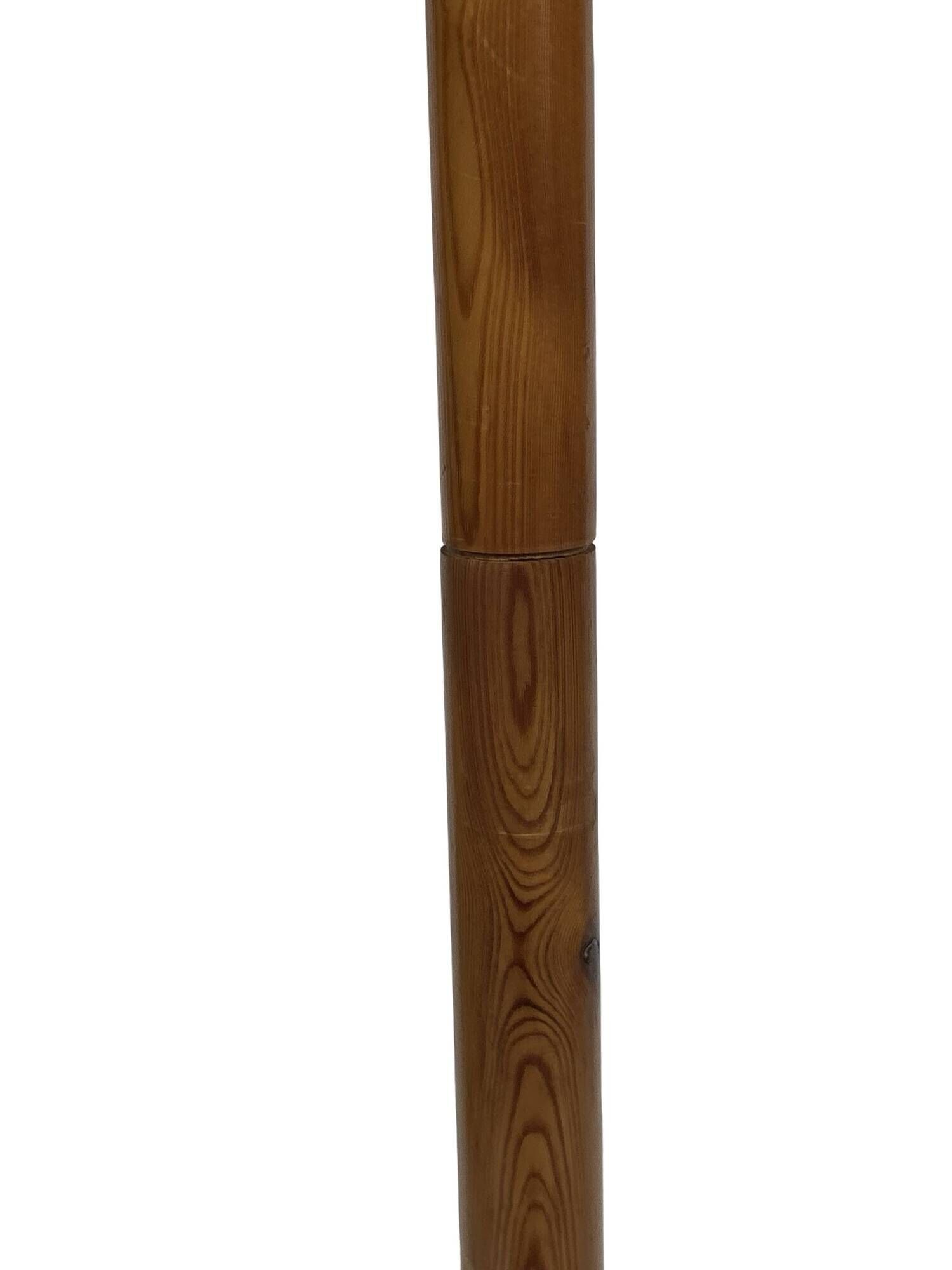Vintage Pinewood Sputnik Freestanding Coat Rack, 1970s Design