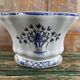 Handcrafted earthenware bouquet from the Monasteries of Bethlehem, blue decor