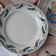 Set of 6 flat plates mismatched Digoin, Sarreguemines, Choisy le roi and Luneville