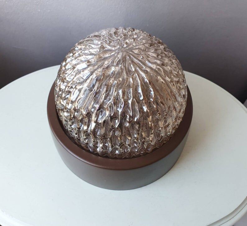 Vintage 70s glass ceiling light