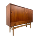 Danish midcentury teak credenza highboard by Ejvind A Johansson