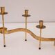 Mid-century modern metal candlesticks by Gunnar Ander for Ystad-Metall, Sweden, 1960s