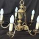 Lustre en bronze doré de style Louis XVI, à 5 feux