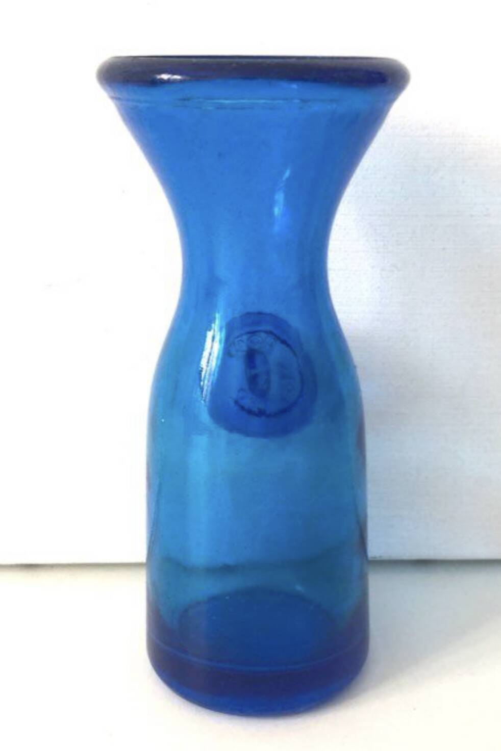 Blue Italian carafe