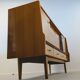 Vintage Scandinavian-style wooden sideboard