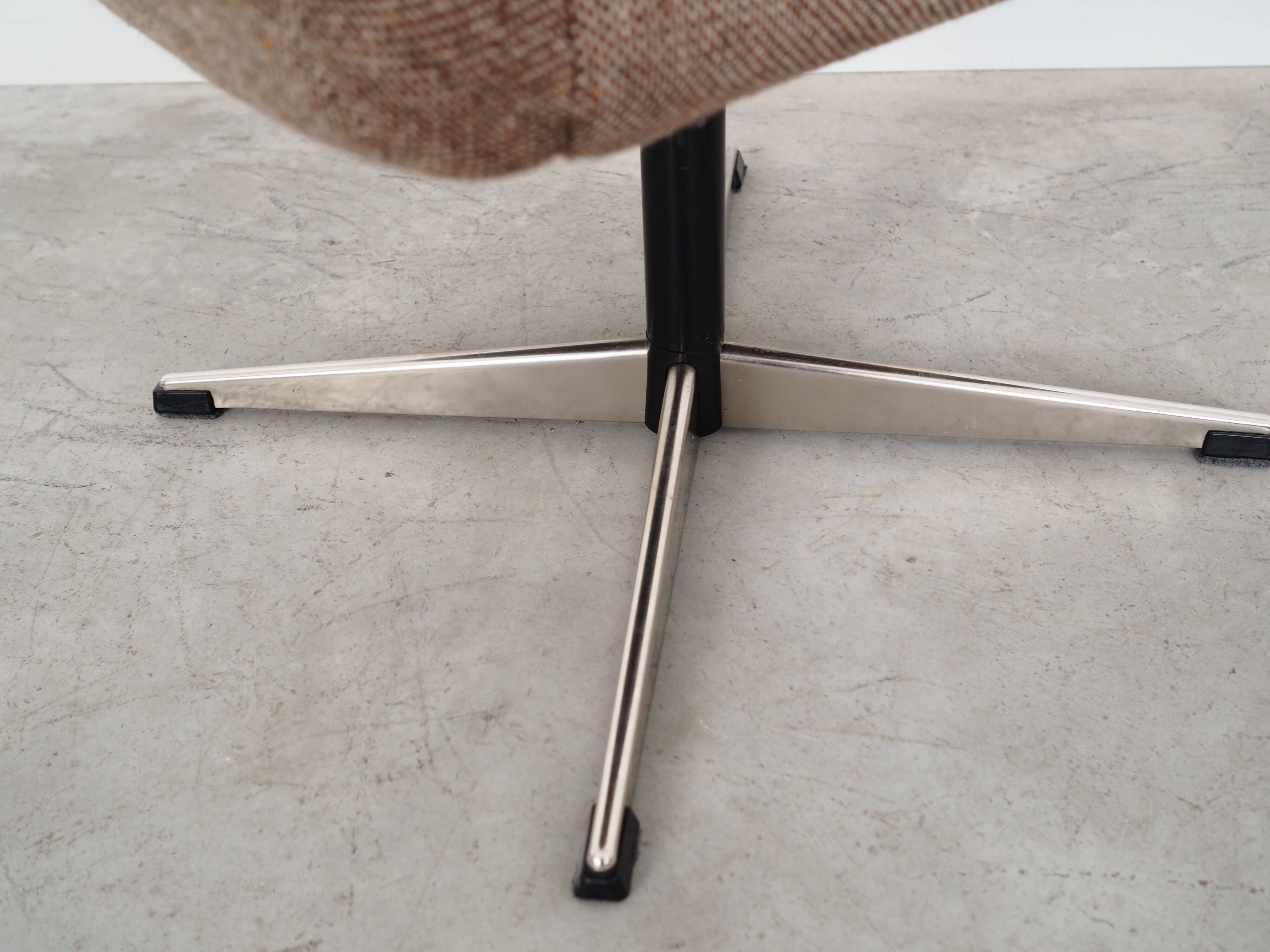 Brown armchair, Danish design, 1970s, production: Denmark