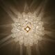 Grand petal chandelier Hollywood Regency in Murano glass from 1960.