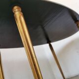 Oval coffee table in black opaline