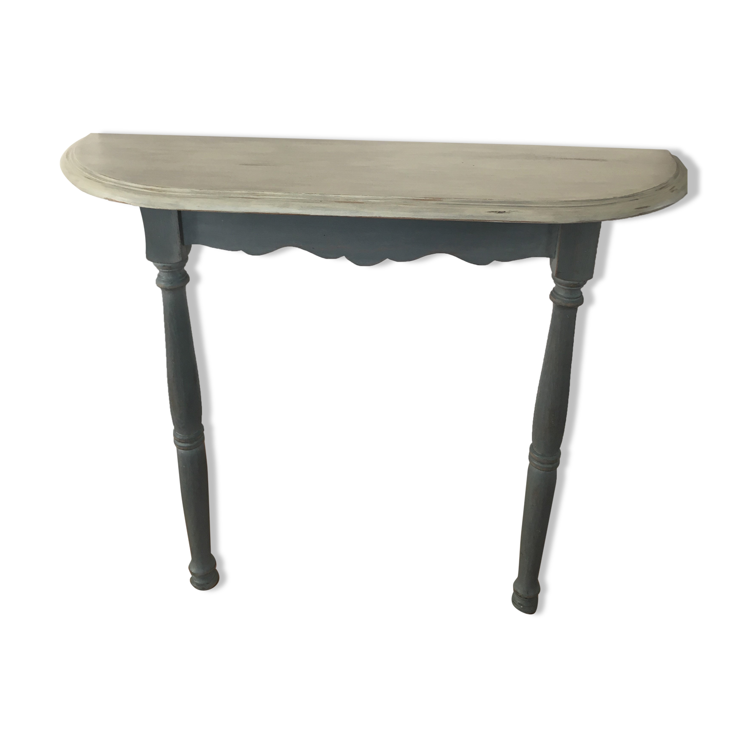 Patinated wooden console