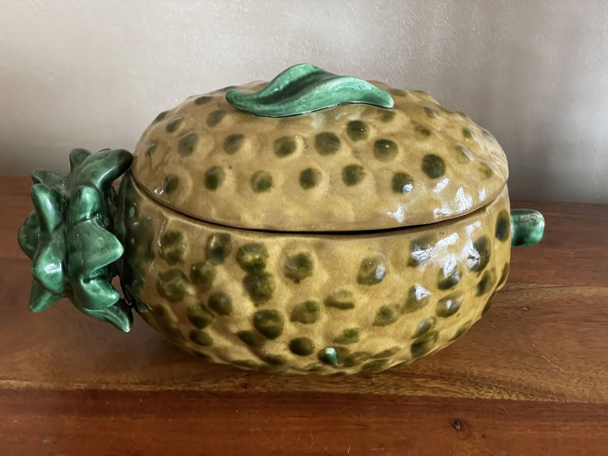Mini soupière  ananas en barbotine