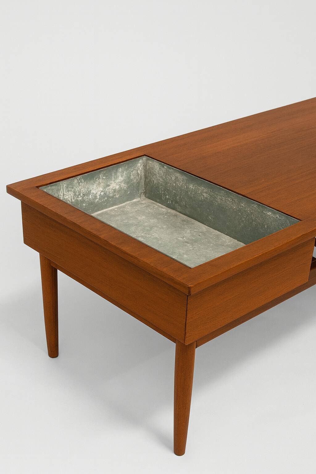 Scandinavian coffee table Samcom in teak – 1960s