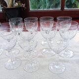 11 verres à pied années 40