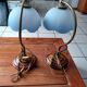Set of 2 vintage goose neck lamps