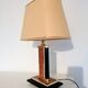Lamp assembler decoration wood and metal gilded