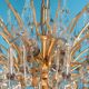Murano glass drop-shaped chandelier, Christoph Palme, Germany, 1970s
