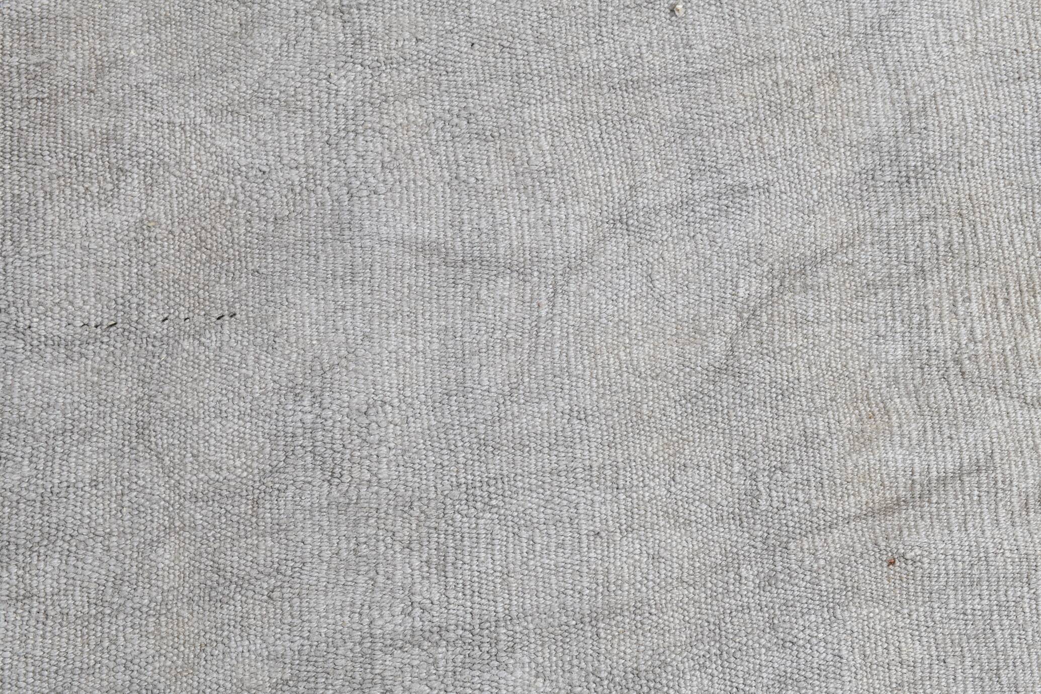 6x8 Silver & Gray Turkish Kilim Rug, 177x256Cm