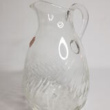 Carafe et pichet en cristal de bohème, années 60