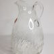 Bohemian crystal carafe and pitcher, 60s