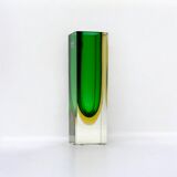 Murano Sommerso Glass Vase, Vintage 1970s