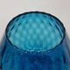 Blue-violet glass chalice vase, Italy, 1970s.