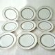 Set of 9 Limoges porcelain dessert plates