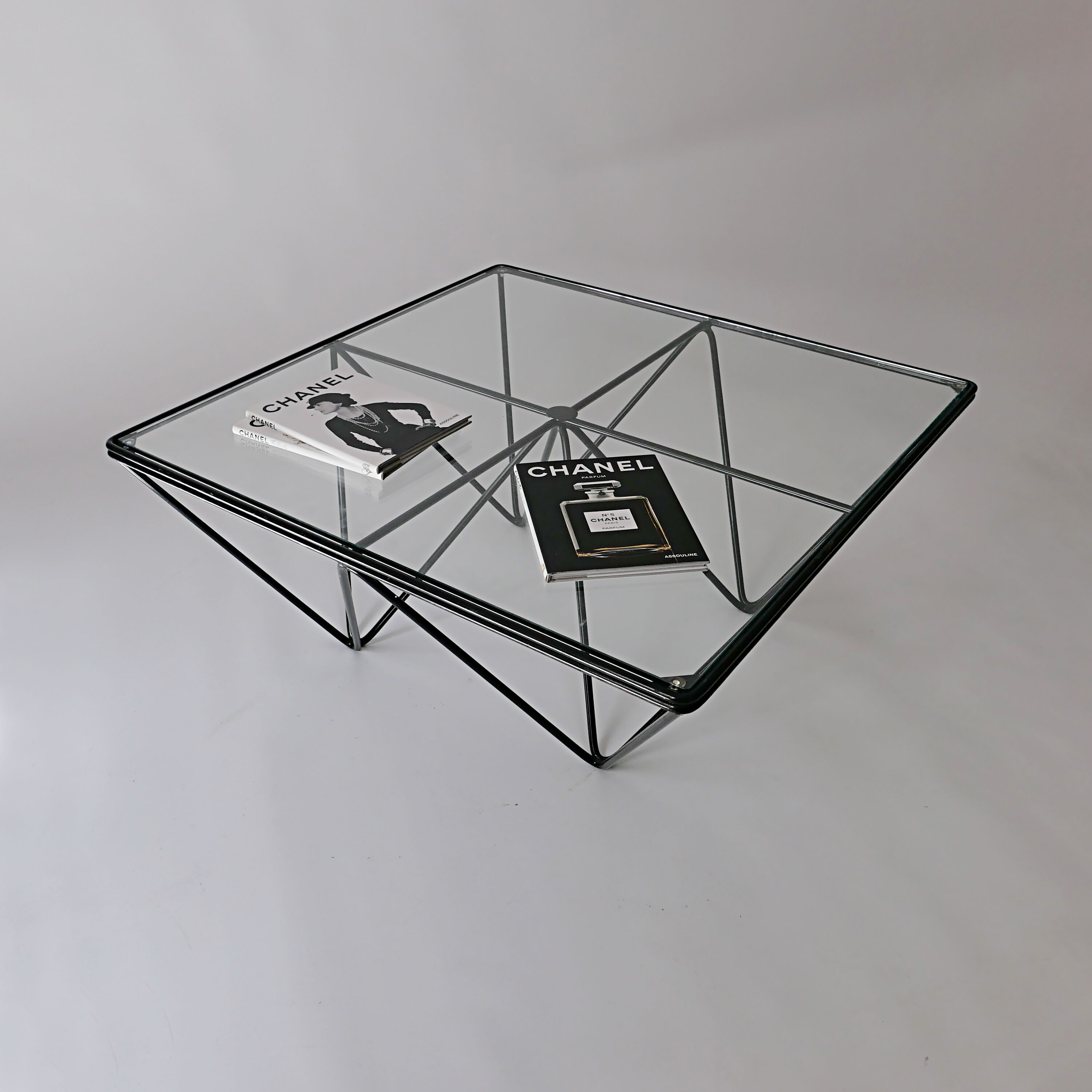 table basse carré années vintage 1970 1980 design Paolo Piva Italia