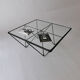 table basse carré années vintage 1970 1980 design Paolo Piva Italia