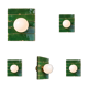 Green bejmat wall lamp