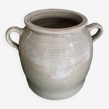 Large enameled stoneware pot