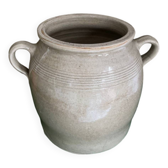Large enameled stoneware pot