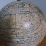 Lebegue 19th century Napoleon III world map globe