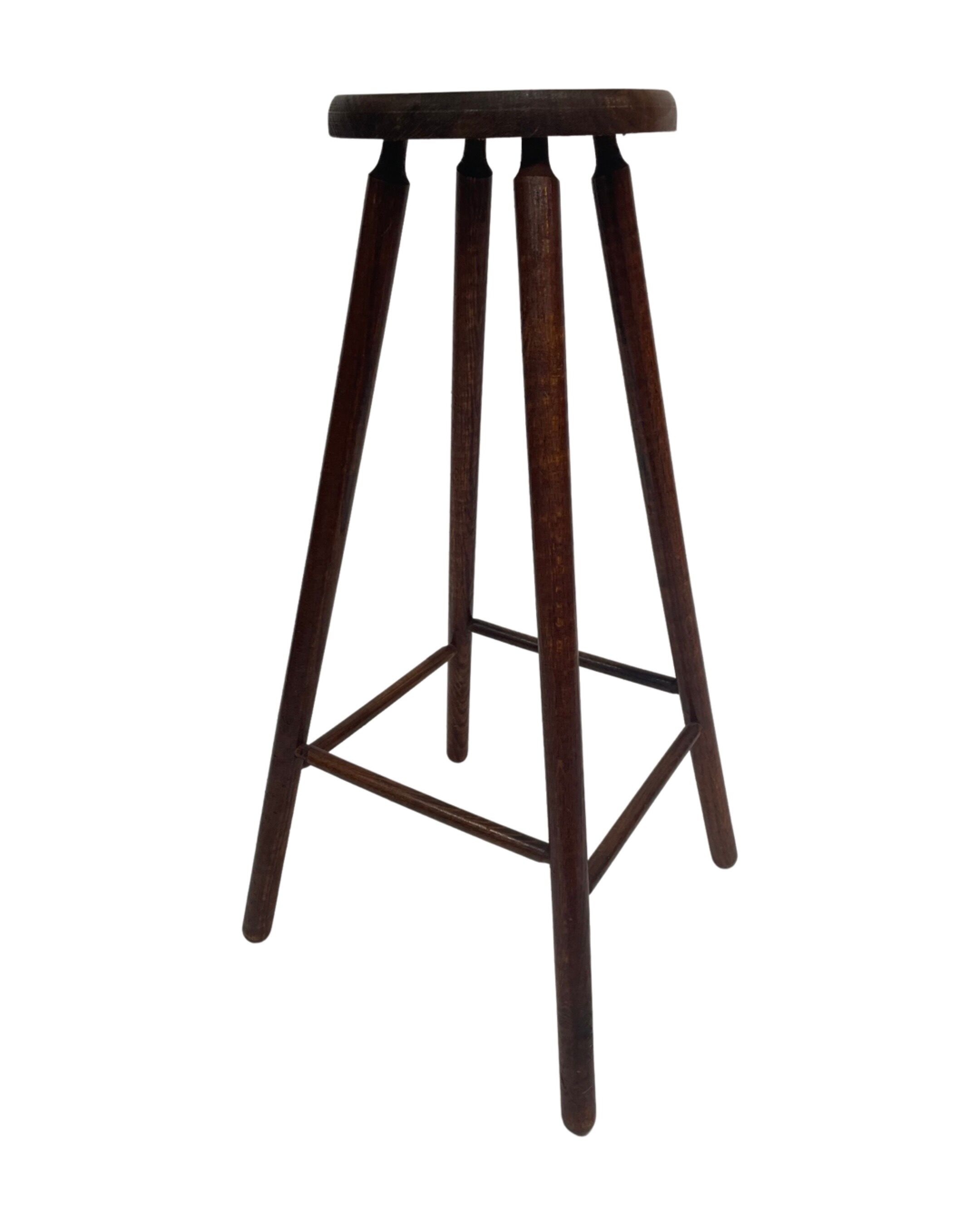 Vintage barstool, wood, 60s