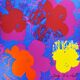 1980s Big Andy Warhol "Flowers" Purple Limited Edition Lithograph.
