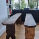 Paire bancs vintage
