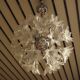 Murano glass chandeliers with flowers by Paolo Venini, Sputnik model
