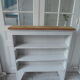 Bibliothèque vintage patinée gris perle