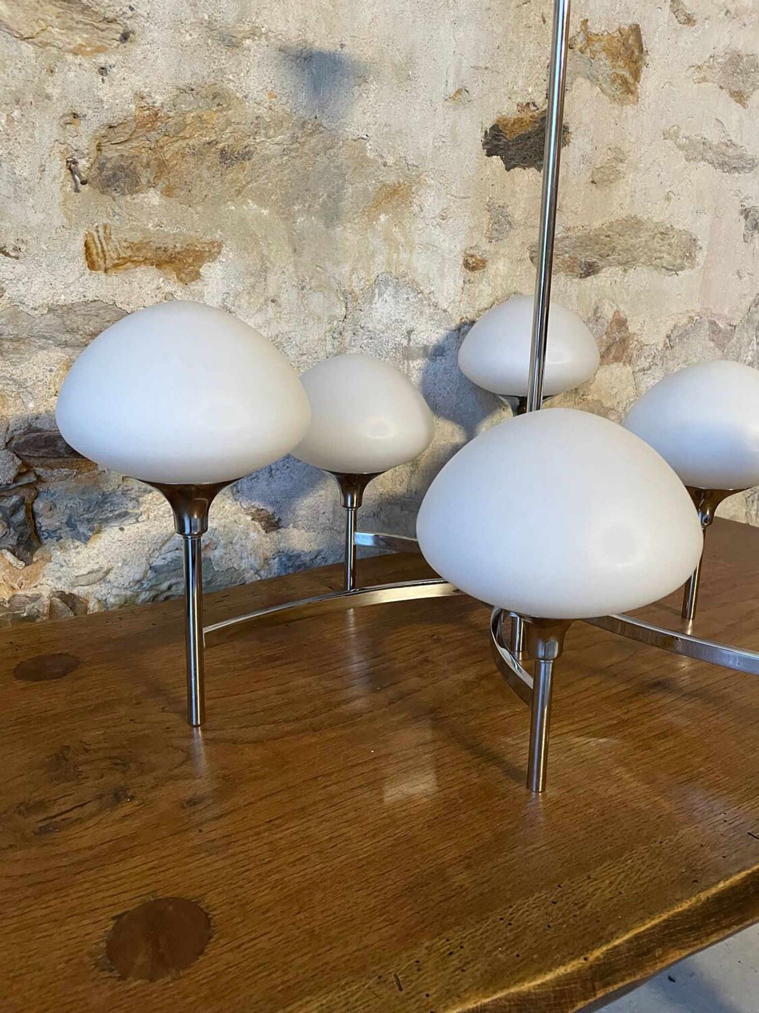 Asymmetrical chandelier Goffredo Reggiani 1970s