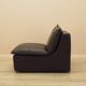 Brown leather armchair, Italian design, 1960s, production: Italy